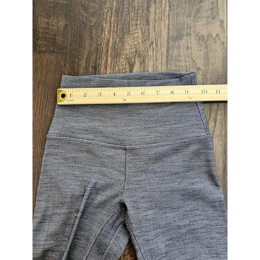 Lululemon Womens Align Nulu Leggings Pants Run LW5CFGS‎ Gray Jacquard Size 2 XS